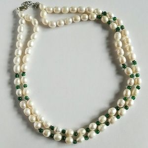 Pearl Aventurine Multistrand Necklace